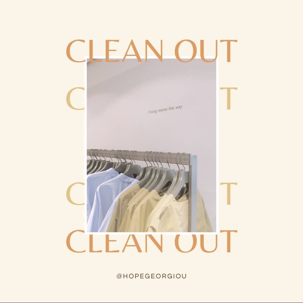CLOSET CLEAN OUT